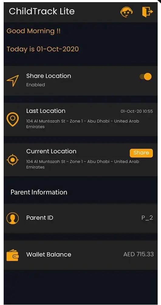 childtrack-lite-app-screen